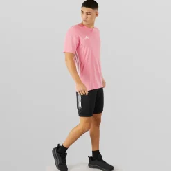 Clearance adidas Herre T-shirt Tabela 23 Light Pink/​Hvid Lyserød