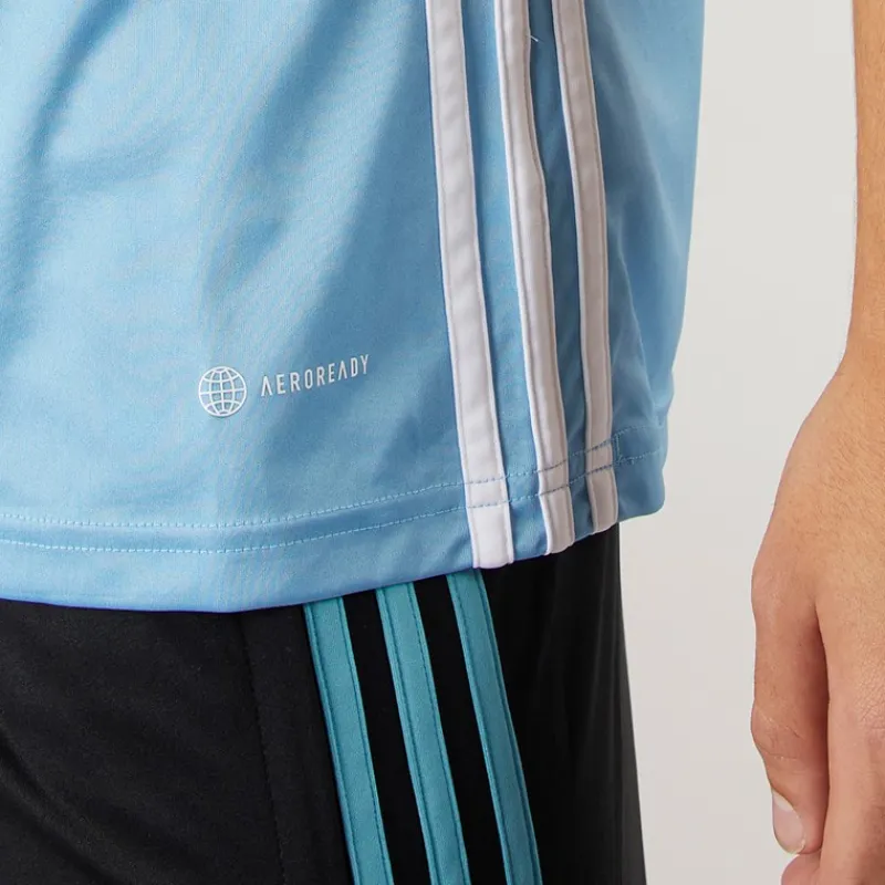 Sale adidas Herre T-shirt Tabela 23 Light Blue/Hvid Blå