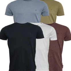French Connection Herre T-shirts Mergel-Bordeaux