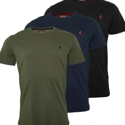 Online MCS Herre T-shirts 3-pak Mix Sort/​Grøn/​Marineblå