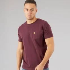 Sale Brave Soul Herre T-shirts 3-pak Navy/​Khaki/​Burgundy
