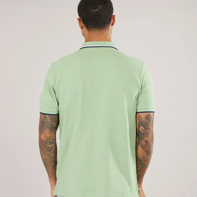 Sale Ben Sherman Herre Twin Tipped Polo Græs Grøn Grøn