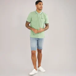 Sale Ben Sherman Herre Twin Tipped Polo Græs Grøn Grøn
