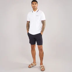 Discount Ben Sherman Herre Twin Tipped Polo Hvid