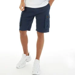 Clearance Closure London Herre Utility Cargo Shorts Blå Marineblå