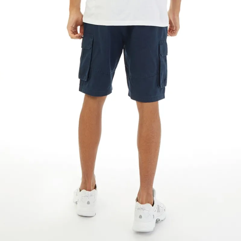 Clearance Closure London Herre Utility Cargo Shorts Blå Marineblå