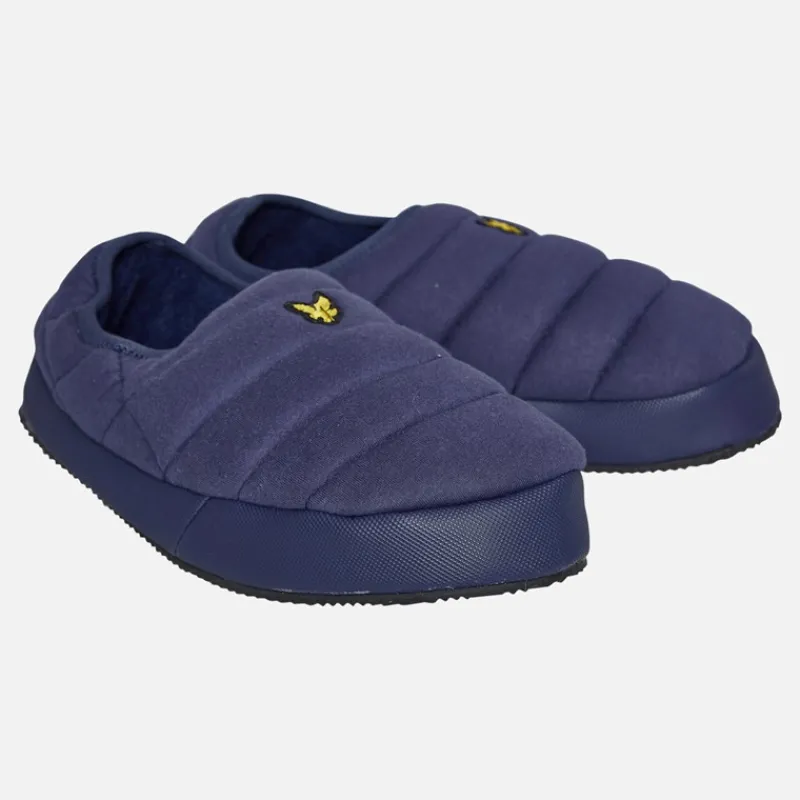 Hot Lyle And Scott Vintage Herre Valentine Polstret Slipper Peacoat Marineblå