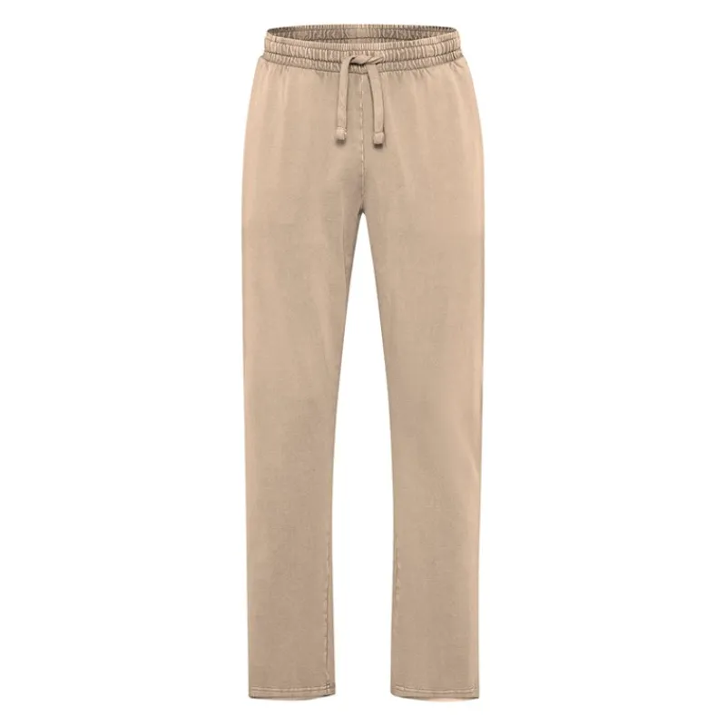 Everlast Herre Vaskede Joggers Fossil Lys Beige