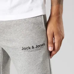 Outlet JACK & JONES Herre Vesterbro Open Hem Joggers Lys Grå Marl/Sort Lgm/Sort Lysegrå Mergel