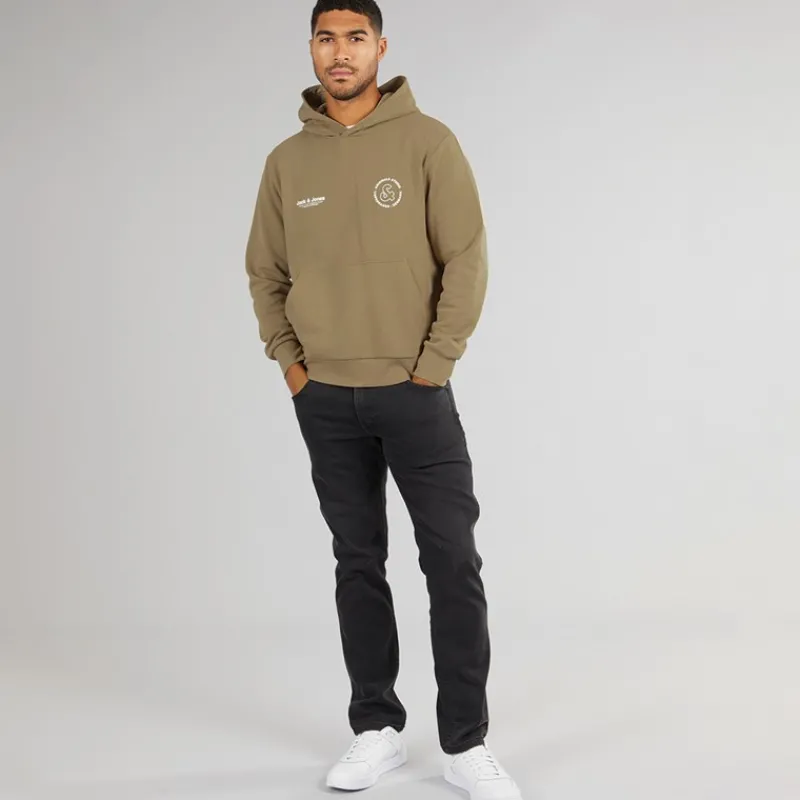 Clearance JACK & JONES Herre Vesterbro Sport Hættetrøje Sølv Salvie Salvie Grøn