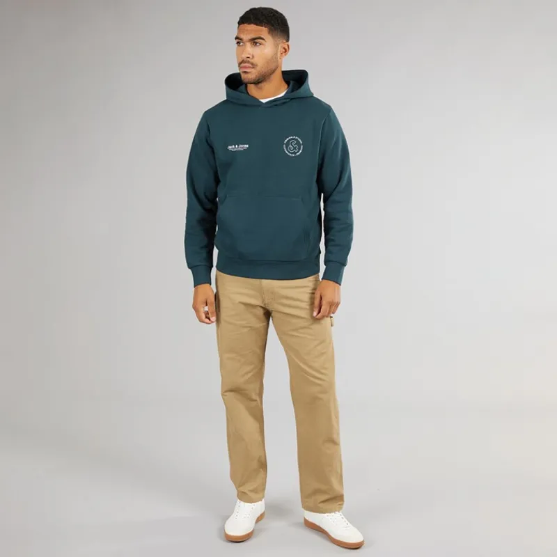 Best JACK & JONES Herre Vesterbro Sport Hættetrøje Magisk Skov Grøn