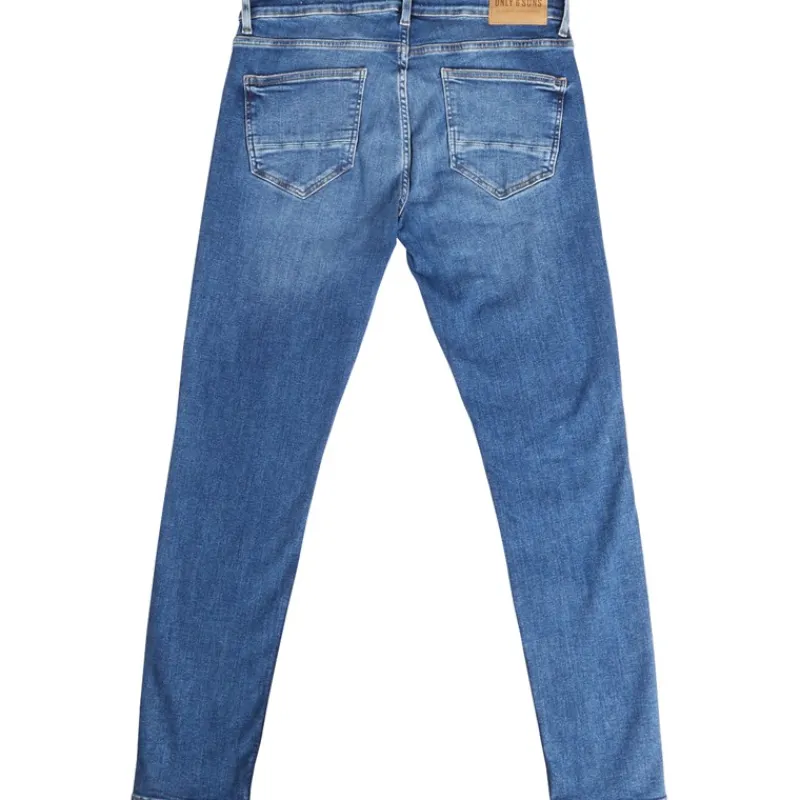 Online ONLY & SONS Herre Warp Skinny Jeans Blå