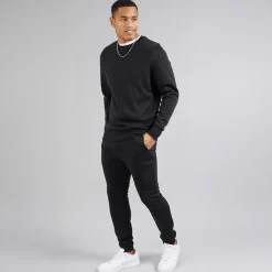 Clearance Brave Soul Herre Willas Joggingbukser Jet Sort