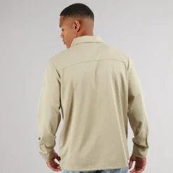 Online Indicode Herre Yuno Overshirt Irish Cream beige