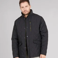 Sale Trespass Herrer Argyle Vatteret Jakke Sort