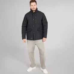 Sale Trespass Herrer Argyle Vatteret Jakke Sort