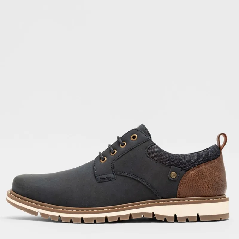 Deakins Herresko Cambridge Blå/Brun Marineblå