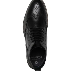 Clearance Ben Sherman Herresko i Læder Brogue Støvler Sort