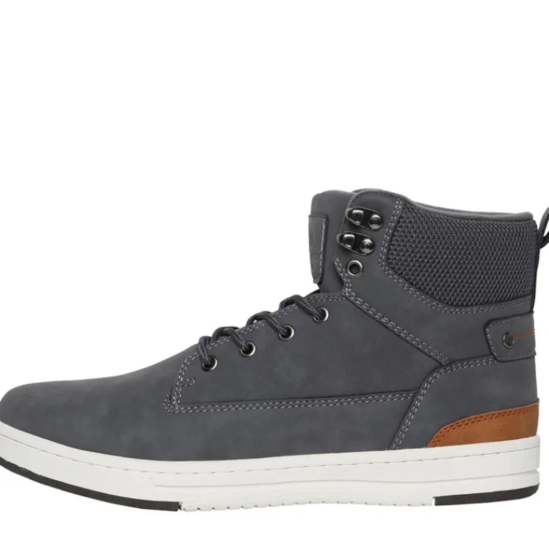 New Crosshatch Herresko Staiger Høj Sneakers Grå Trækulsgrå