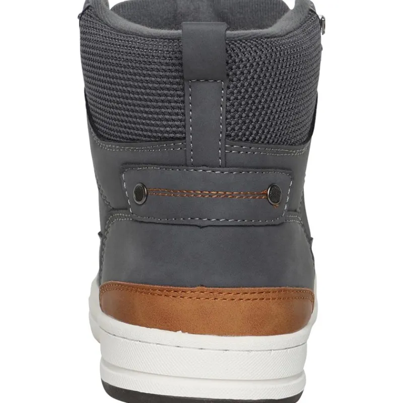 New Crosshatch Herresko Staiger Høj Sneakers Grå Trækulsgrå