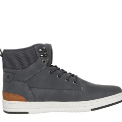 New Crosshatch Herresko Staiger Høj Sneakers Grå Trækulsgrå