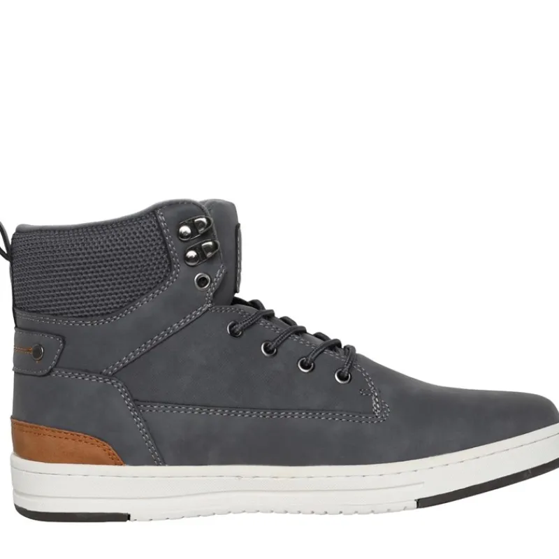 New Crosshatch Herresko Staiger Høj Sneakers Grå Trækulsgrå