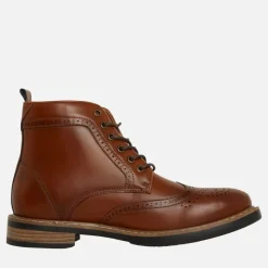 Sale Ben Sherman Herresko Templeton Brogue Støvler Brun Poleret Gyldenbrun