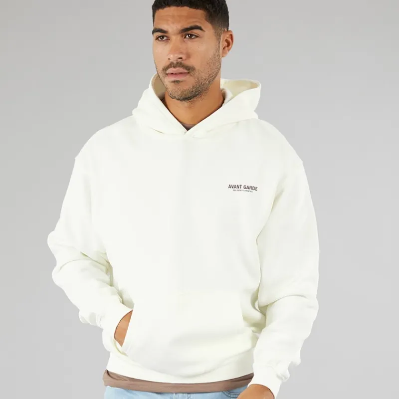 Clearance Avant Garde Hættetrøje i Ecru til herre beige
