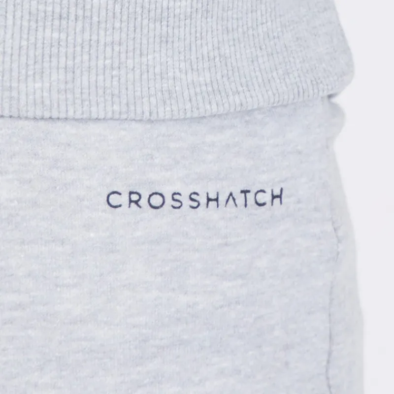 New Crosshatch Hættetrøje og Joggingbukser Sæt Grå Melange herre Grå Mergel