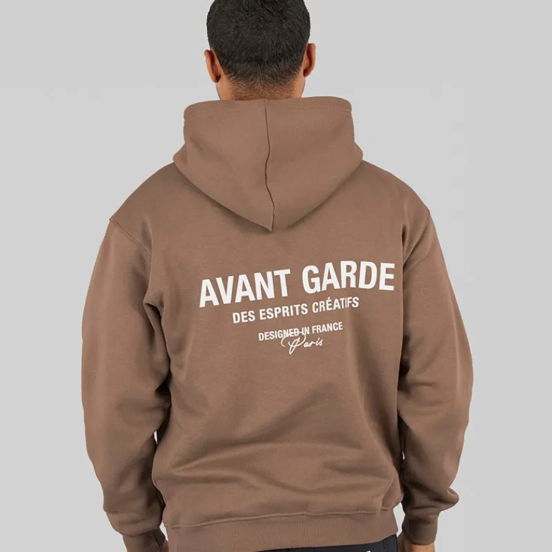 Sale Avant Garde Hættetrøje til Herre Mink Brun