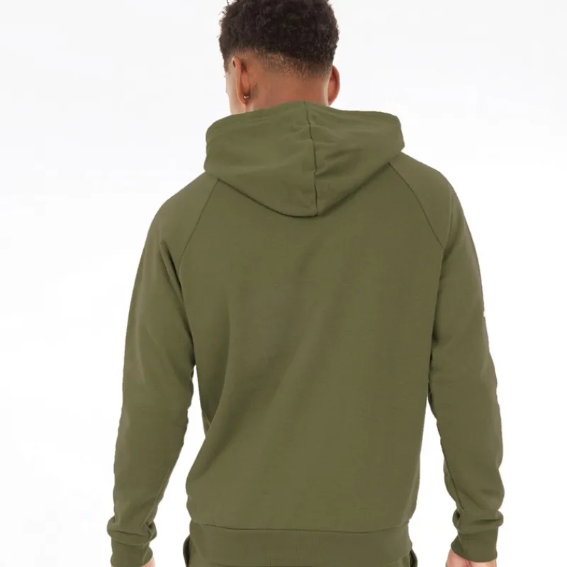 Best Under Armour Hættetrøje til Herre UA Rival Fleece Logo Marine OD Grøn/Hvid Grøn