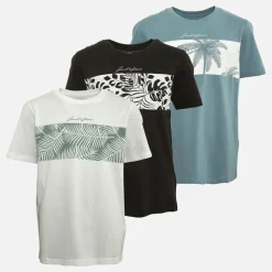 Clearance JACK & JONES JACK AND JONES Drenge Floral T-shirts Flerfarvet
