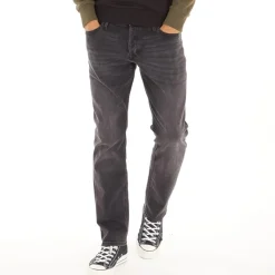 Sale JACK & JONES JACK AND JONES Herre Glenn Sq354 Slim Jeans Vasket Sort