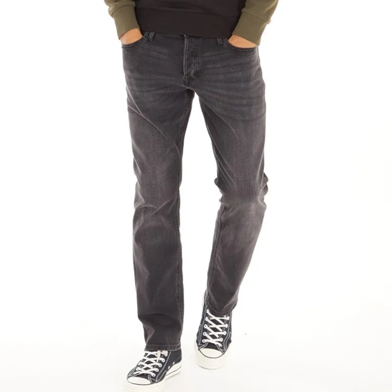 Sale JACK & JONES JACK AND JONES Herre Glenn Sq354 Slim Jeans Vasket Sort
