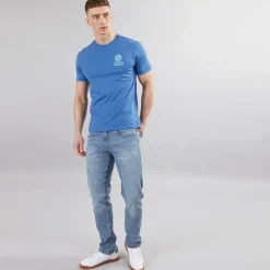 Best Indicode Jeans til Herre Tony Regular Fit Blå Vask Lyseblå