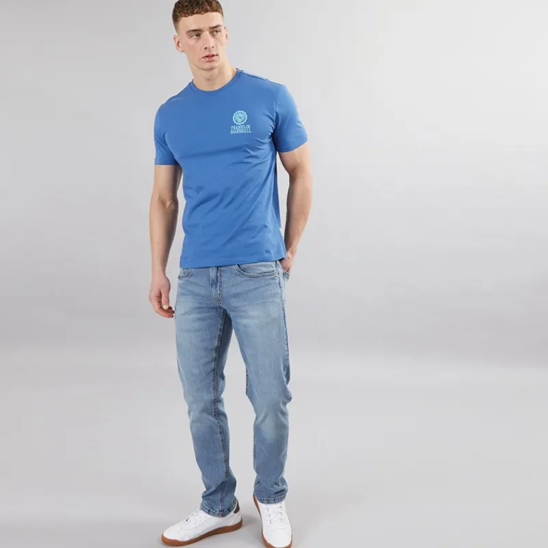 Best Indicode Jeans til Herre Tony Regular Fit Blå Vask Lyseblå