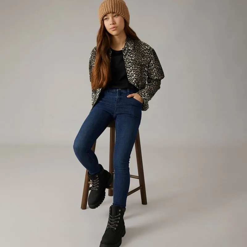 Hot Name It Jeans til Piger Polly Dnmtasi Mellemblå Denim