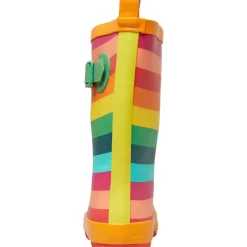 Sale Trespass Junior Childrens Puddle Rainbow Printed Wellington Gummistøvler Flerfarvede Striber