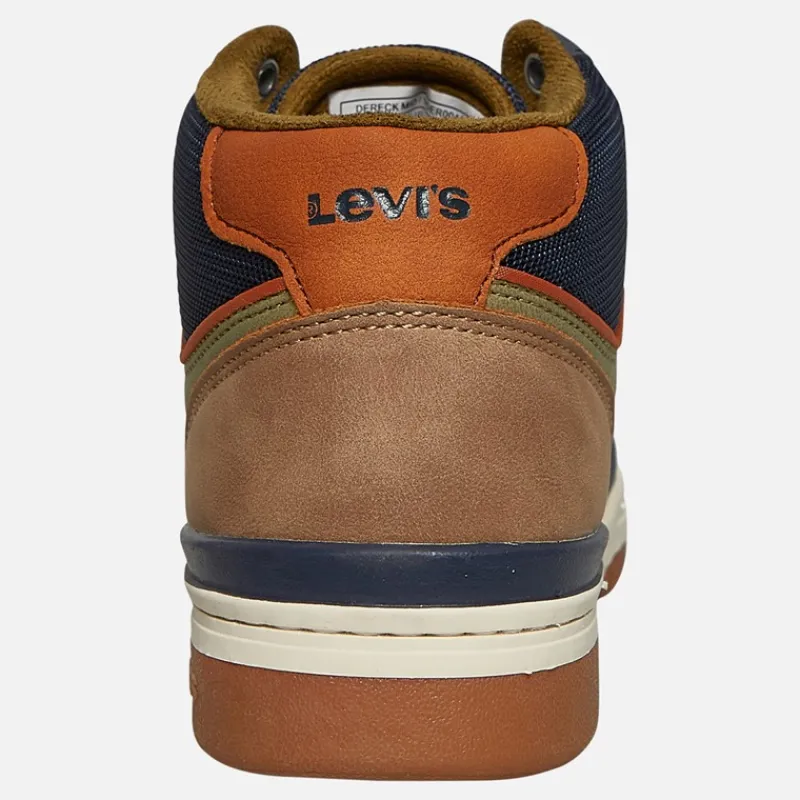 Discount Levi's Junior Dereck Sneakers Navy / Khaki 1691 Marineblå
