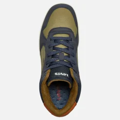 Discount Levi's Junior Dereck Sneakers Navy / Khaki 1691 Marineblå