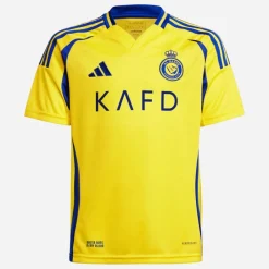 Clearance adidas Junior Drenge ANFC Al-Nassr 24/​25 Hjemme Trøje Impact Yellow/​Royal Blue