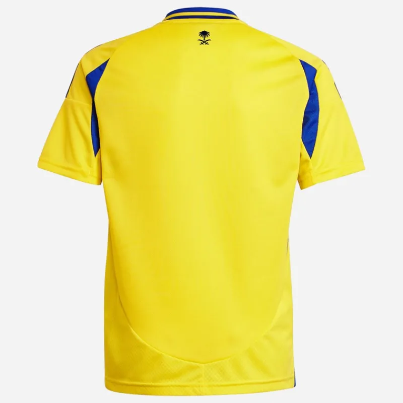 Clearance adidas Junior Drenge ANFC Al-Nassr 24/25 Hjemme Trøje Impact Yellow/Royal Blue