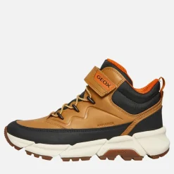 Clearance GEOX Junior Drenge Flexypher Plus støvler mørk gul / sort Flerfarvet