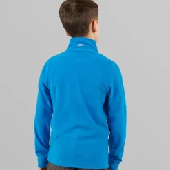 Trespass Junior Drenge Masonville 1/​2 Lynlås Mikro Fleece Kobolt Blå