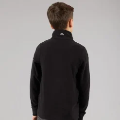 Online Trespass Junior Drenge Masonville 1/​2 Lynlås Mikro Fleece Sort