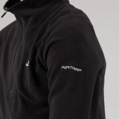 Online Trespass Junior Drenge Masonville 1/​2 Lynlås Mikro Fleece Sort