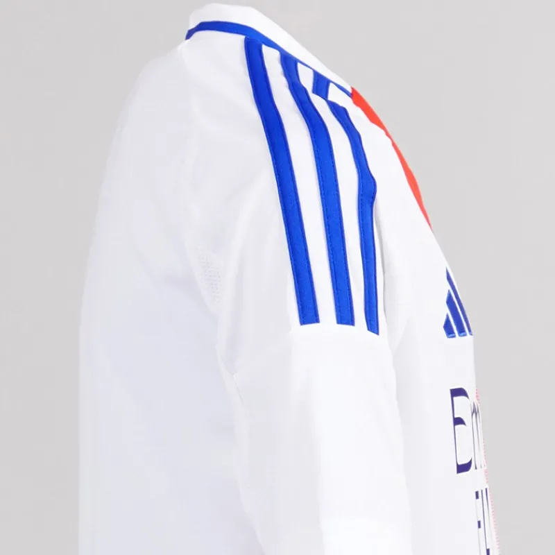 adidas Junior Drenge OL Olympique Lyon 24/25 hjemme trøje Hvid