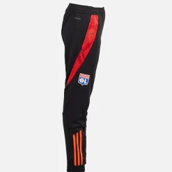 New adidas Junior Drenge OL Olympique Lyon træningsbukser Sort/App Solar Red