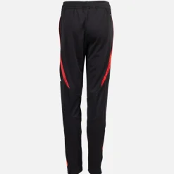 New adidas Junior Drenge OL Olympique Lyon træningsbukser Sort/App Solar Red