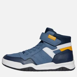 Hot GEOX Junior Drenge Perth høj top sneakers Avio/Grå Blå